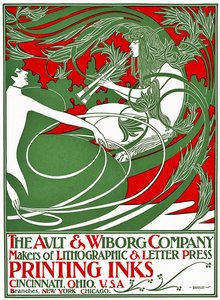 Poster Art Nouveau raffigurante Pan, 1895